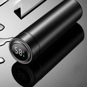 BUFFER® Paslanmaz Çelik Dijital Ekranlı Isı Yalıtımlı Akıtmaz Kapak Kahve ve Çay Termosu 500 ml - 7