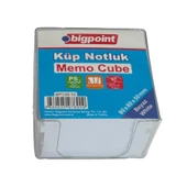 Bigpoint Akrilik Küp Notluk Beyaz 8x8cm - 6 Adet - 1