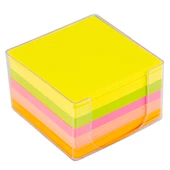 Bigpoint Akrilik Küp Notluk Neon Renkli 8x8cm - 6 Adet - 1