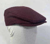 erkek kasket şapkası-9992-bordo - 4