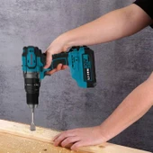 Tek Akülü 4.0 Ah Li-ion Batarya 20 Volt Çift Vitesli 2.0 Ah Darbeli Vidalama Kömürsüz 13 mm Mandren - 5