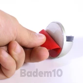 Yapışkanlı Kapı Stoperi Tamponu Kapı Durdurucu Stoper Kol Koruyucu Çarpma Önleyici Takozu 100 Adet - 4