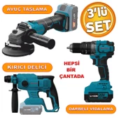 Catpower 4235 Akülü Kömürsüz Li-ion 20 V 4.0 Ah Batarya Avuç Taşlama Kırıcı Delici Darbeli Vidalama - 1