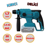 Catpower 4235 Akülü Kömürsüz Li-ion 20 V 4.0 Ah Batarya Avuç Taşlama Kırıcı Delici Darbeli Vidalama - 4