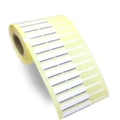 Kuyumcu ve Gözlük Etiketi Beyaz-Mavi Çizgili 10 mm X 76 mm ithal - 1