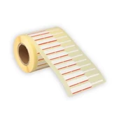 Kuyumcu ve Gözlük Etiketi  Beyaz-Kırmızı Çizgili 10 mm X 76 mm İthal - 1