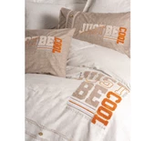 Cotton Box Ranforce Mood Nakışlı çift kiş. nevresim takımı Cool Kahve - 2