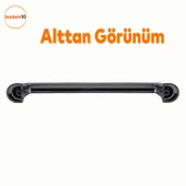 Simay Mobilya Mutfak Dolabı Çekmece Dolap Kapak Kulpu Düz Metal Kulp Kulbu Kulpu 160 mm Füme thumbnail 4