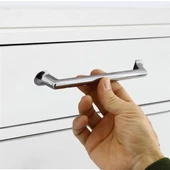 Simay Mobilya Mutfak Dolabı Çekmece Dolap Kapak Kulpu Düz Metal Kulp Kulbu Kulpu 160 mm Füme thumbnail 6