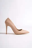 Ten Rengi Yüksek Topuklu Stiletto Ayakkabı - Lapita - 1