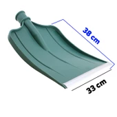 Plastik Faryap Kar Küreme Küreği Ahır Gübre Hayvan Pisliği Temizleme Yeşil 33x38 cm Kürek - 2