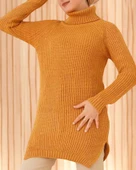 Uzun Triko Tunik Selanik Örme - 8