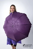 Marlux Mor Tam Bombeli Gizli Çiçek Desenli Kadın Şemsiye M21MAR246R003 thumbnail 1