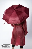 Marlux Bordo  Gizli Çiçek Desenli Tam Otomatik Kadın Şemsiye M21MAR5246LR002 thumbnail 4