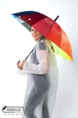 Marlux 16 Telli Kadın Gökkuşağı Baston Şemsiye M21MARC10R001 thumbnail 3