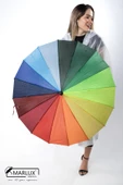 Marlux 16 Telli Kadın Gökkuşağı Baston Şemsiye M21MARC10R001 thumbnail 4