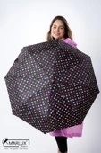 Marlux Siyah Alaca Renkli Puantiyeli Tam Otomatik  Kadın Şemsiye M21MAR710R004 thumbnail 1