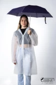 Marlux Lacivert Puantiyeli Çanta Boy Kadın Şemsiye M21MAR210PR02 thumbnail 3