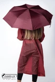 Marlux 8 Telli Otomatik Rüzgara Dayanıklı Kılıflı Şemsiye Bordo MPR2009 thumbnail 4
