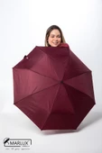 Marlux 8 Telli Otomatik Rüzgara Dayanıklı Kılıflı Şemsiye Bordo MPR2009 thumbnail 5