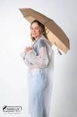 Marlux Krem Puantiyeli Çanta Boy Kadın Şemsiye M21MAR210PR04 thumbnail 5