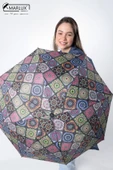 Marlux Etnik Desenli 8 Telli Manuel Rüzgara Dayanıklı Şemsiye M21MAR604R01 thumbnail 2