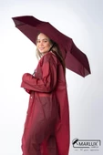 Marlux 8 Telli Otomatik Rüzgara Dayanıklı Kılıflı Şemsiye Bordo MPR2009 thumbnail 3