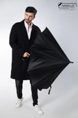 Marlux Siyah Fiber 10  Tel Erkek Baston Şemsiye M21MAR10139R001 - 11