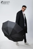 Marlux Siyah Rolls Royce Gold Saplı Ultra Lüks Premium Şemsiye  M21MAR1021R001 thumbnail 11