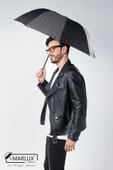Marlux Siyah Ekose Unisex Yarasa Tip Kırılmaz Şemsiye M21MAR077R004 - 1