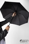 Marlux Siyah Unisex Yarasa Tip Kırılmaz Şemsiye M21MAR077R001 - 6