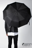Marlux Siyah Tam Otomatik 10 Tel Premium Lüx Erkek Şemsiye M21MAR1001MR001 thumbnail 3