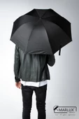 Marlux Siyah Unisex Yarasa Tip Kırılmaz Şemsiye M21MAR077R001 - 4