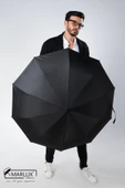 Marlux Siyah Rolls Royce Gold Saplı Ultra Lüks Premium Şemsiye  M21MAR1021R001 thumbnail 3