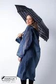 Marlux Siyah Ekoseli Tam Otomatik Kadın Şemsiye Şemsiye M21MAR703R006 thumbnail 4