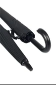 Marlux Siyahdesenli Baston 24 Fiber Tel Hakiki Deri Saplı Premium Protokol Şemsiye M21MAR1024R002 - 4