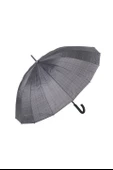 Marlux Rst  Siyah Ekose Fiber 16 Telli Erkek Baston Şemsiye M21MARRST02R001 - 1