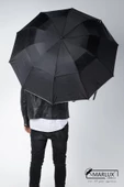Marlux Siyah Çift Katlı Protokol Unisex Şemsiye M21MAR207CKR001 - 3
