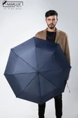 Marlux 8 Telli Otomatik Rüzgara Dayanıklı Kılıflı Şemsiye Lacivert MPR2009 thumbnail 4