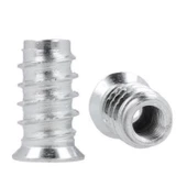 Metal Düz Dişli Dübel Ahşap Dübeli M6 8x20 Diş Çinko Mobilya Bağlantı Ünite Birleştirme (50 ADET) - 5