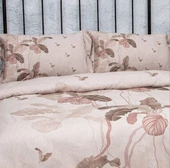 Nazik Home Aden Dijital Baskı Nevresim Takımı Pudra King Size thumbnail 1