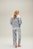 Nazik Home Liva Dantelli Pijama Takımı Açık Mavi L - 2