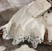 Nazik Home Firuze Havlu Krem 90X150 - 1
