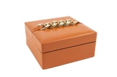 Mikasa Moor Turuncu Glod Takı Kutusu 17x17x8 cm thumbnail 1
