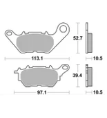 Xmax 250 - 300 Abs Arka Fren Balata (Rms İtalyan) (2017-2020)_Supermoto - 1