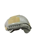 AirSoft Kompozit Raylı Kulaksız Koruyucu Kask Miğfer Haki - 4