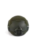 Haki Airsoft Kompozit Başlık Koruyucu Tactical Kask Paintball - 2