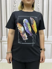 Turuncu 3 Yaprak Tshirt - SİYAH - 2