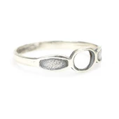925 Ayar Gümüş Oval Motifli Yüzük thumbnail 1