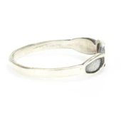 925 Ayar Gümüş Oval Motifli Yüzük thumbnail 2